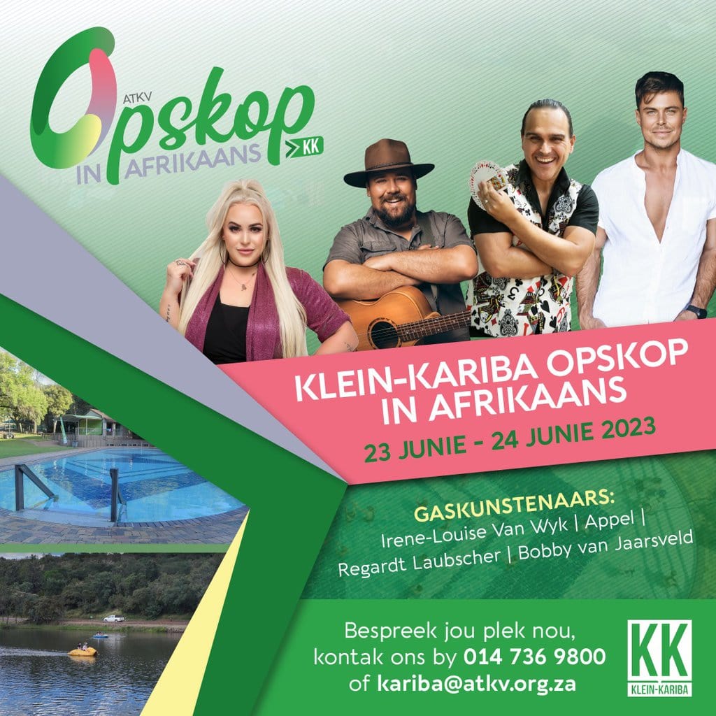 Kick off in Afrikaans at ATKV-Klein-Kariba