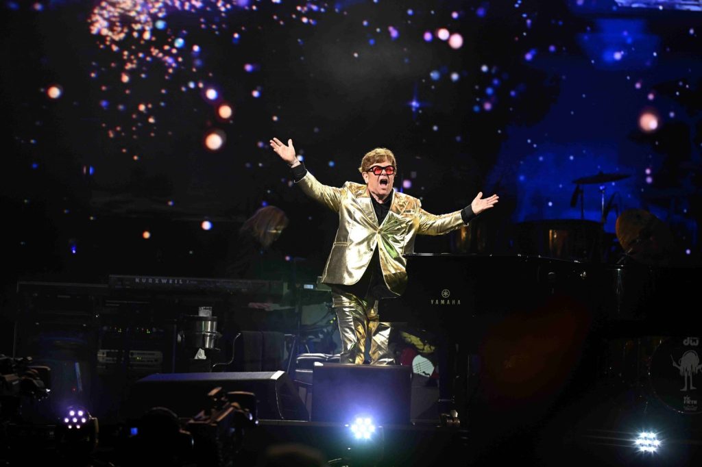 Elton bids farewell to UK stage 'for the last time' at Glastonbury music festival