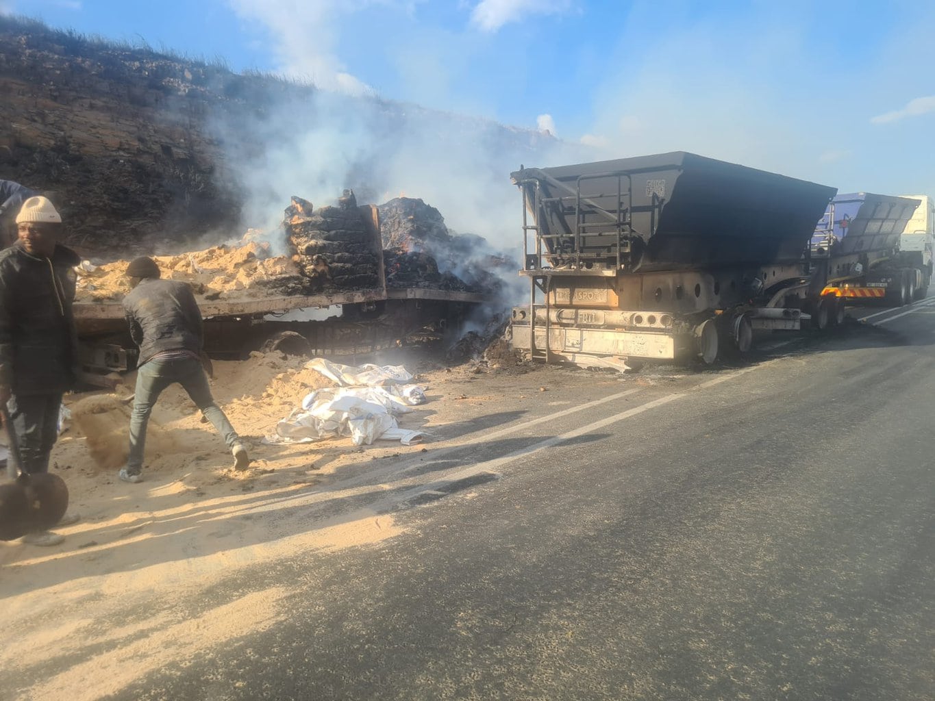 Five more trucks are on fire in Mpumalanga