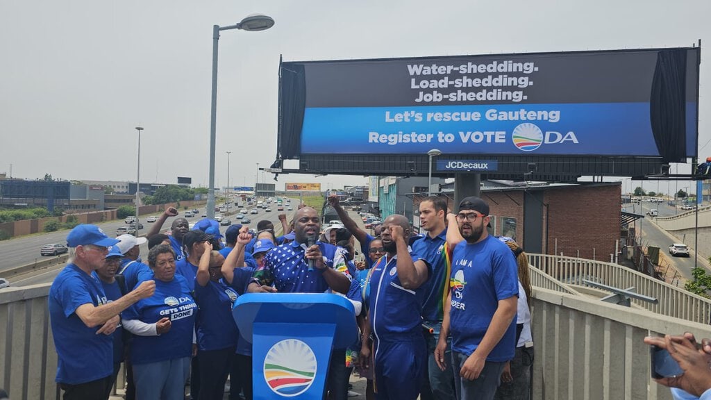 Give us strength (and water and work);  this is how DA wants to 'save' Gauteng