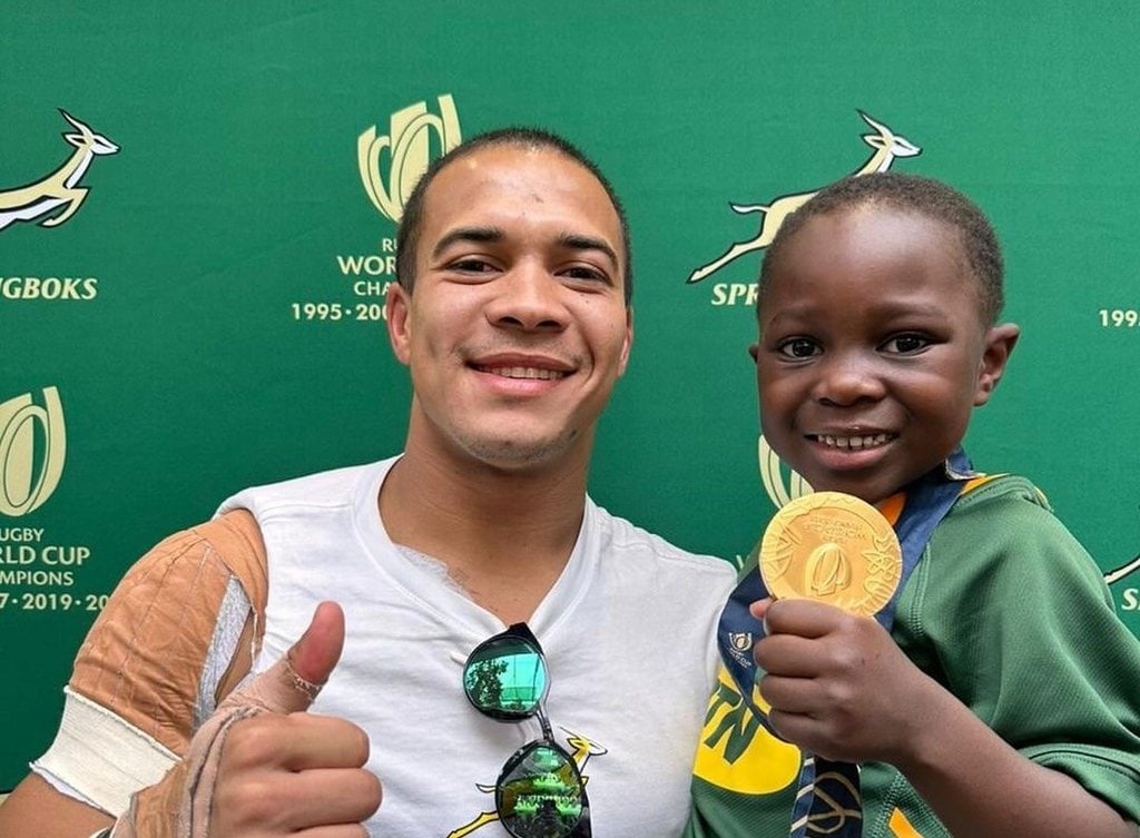 Video: Kolbe makes young Springbok supporter's dreams come true